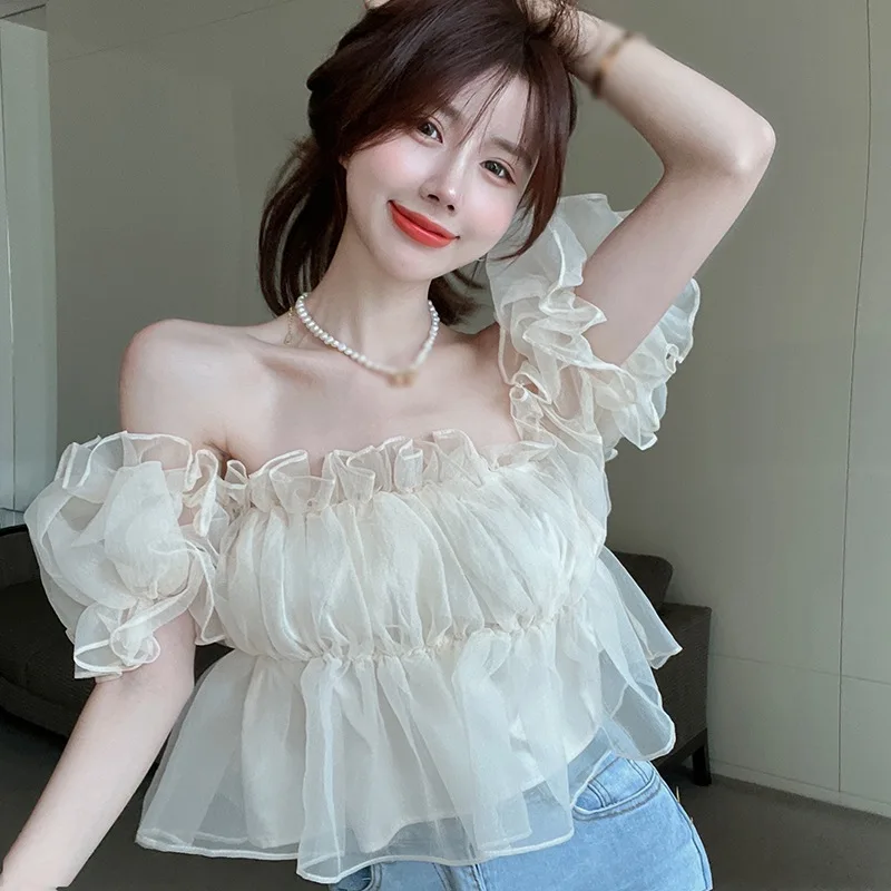 puff sleeve blouses for women trendy